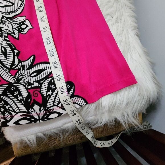 Apt 9 sundress pink print woman's size L summer beach - Picture 5 of 6